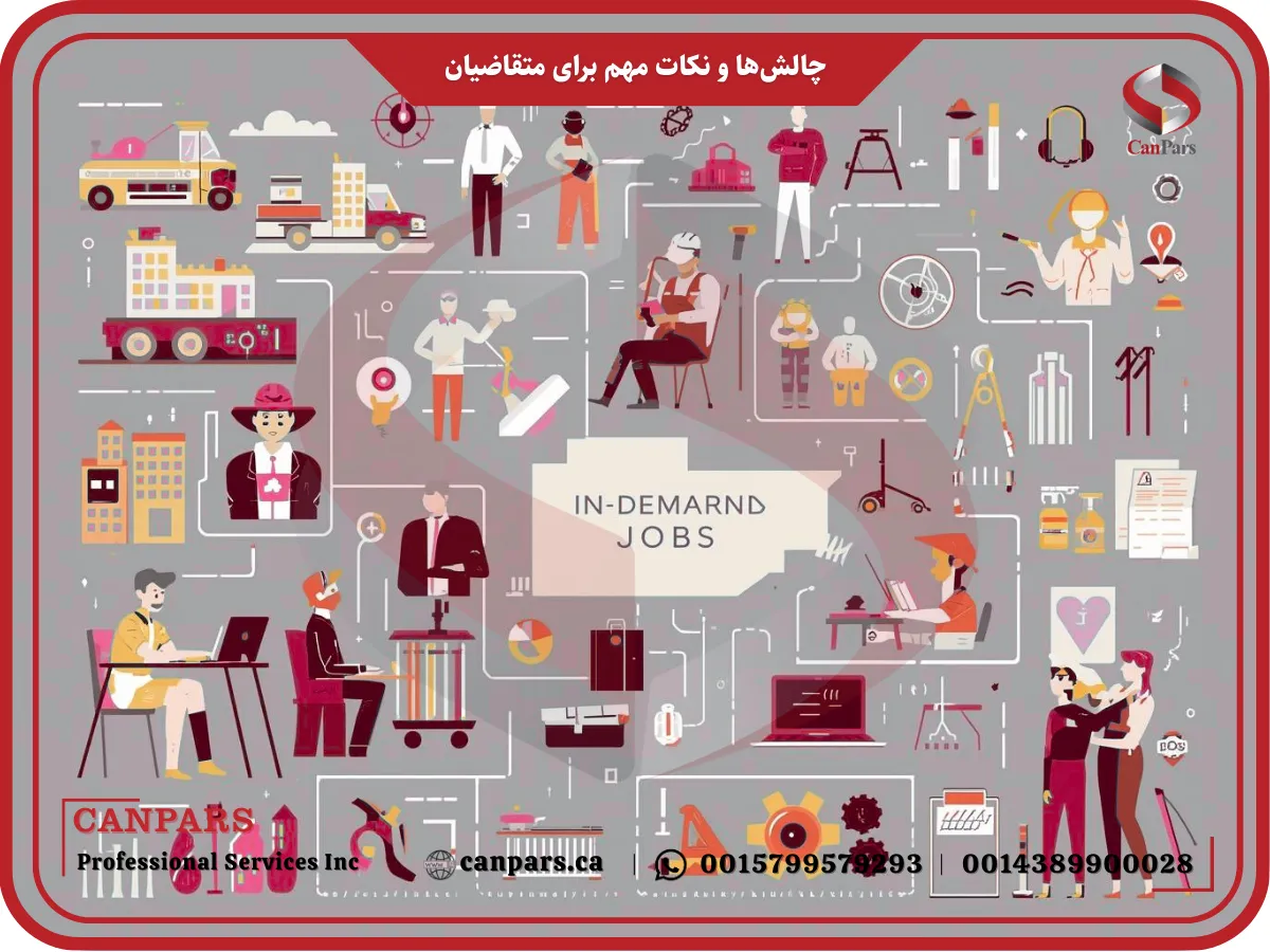 چالشها و نکات مهم برای متقاضیان