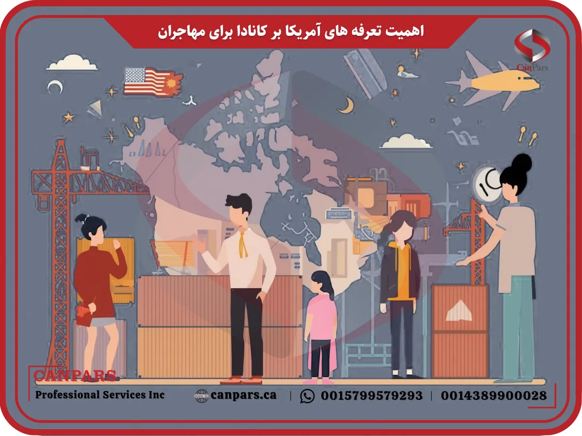 اهمیت تعرفه های آمریکا بر کانادا برای مهاجران