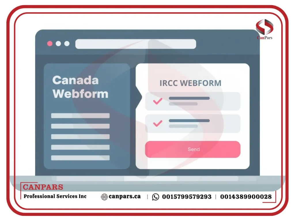 وب‌ فرم کانادا (IRCC Webform)