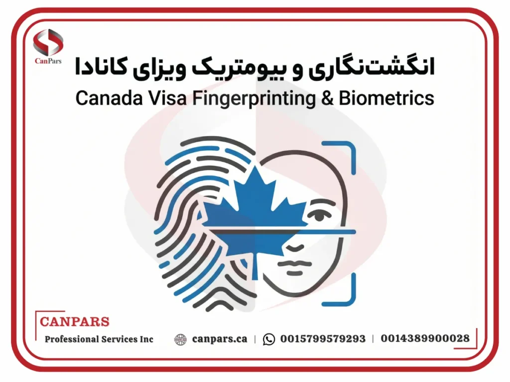انگشت‌ نگاری و بیومتریک ویزای کانادا